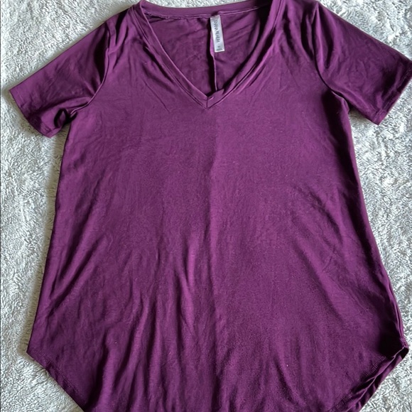 Zenana Outfitters Tops - Zenana Premium Women's Plum V-Neck Top Sz